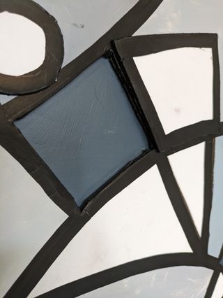 Cuadro abstracto moderno grande ORIGINAL UNICO