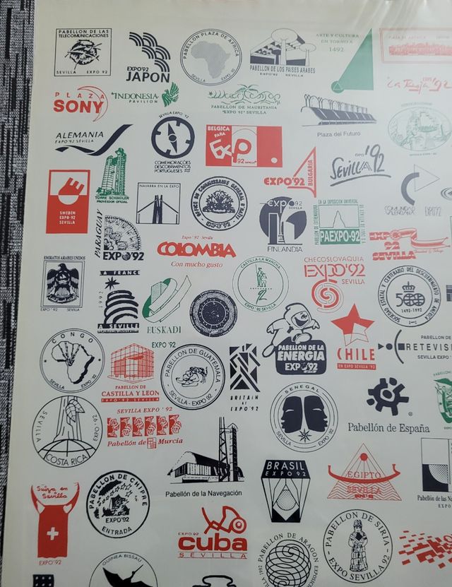 PÓSTER SELLOS CONMEMORATIVOS EXPO 92.