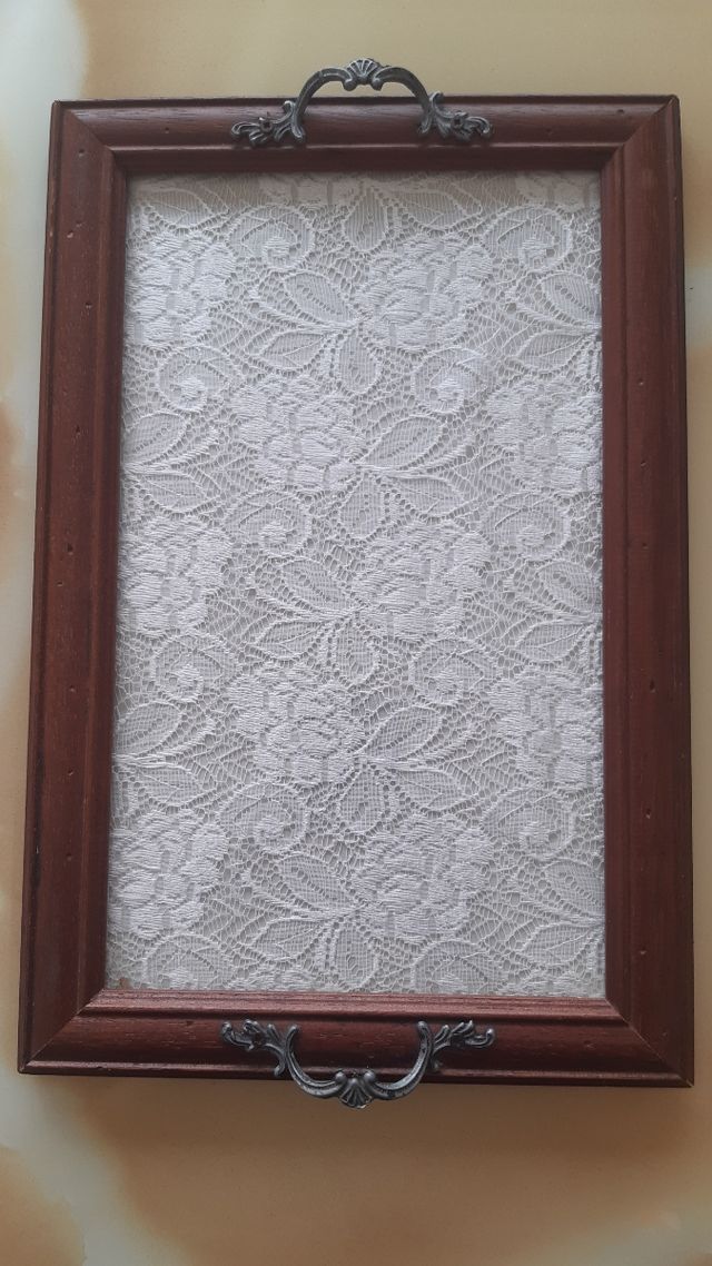 Vassoio in legno e vetro