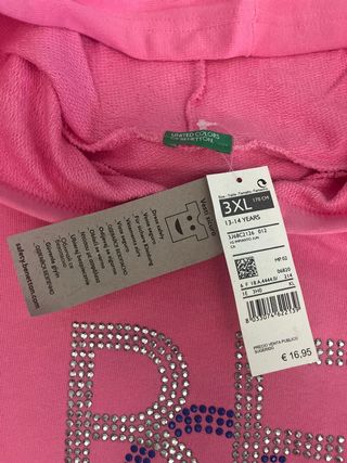 Sudadera rosa de Benetton
