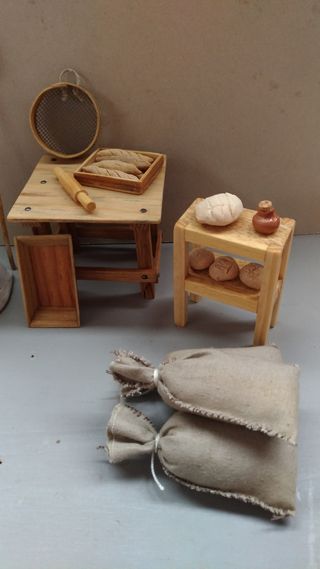 Lote de panadero miniatura 
