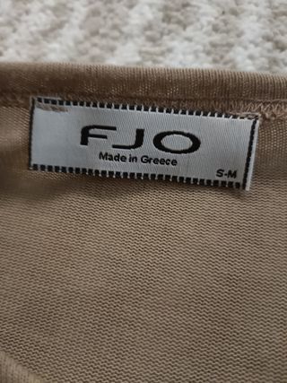 Maglietta FJO beige e nera