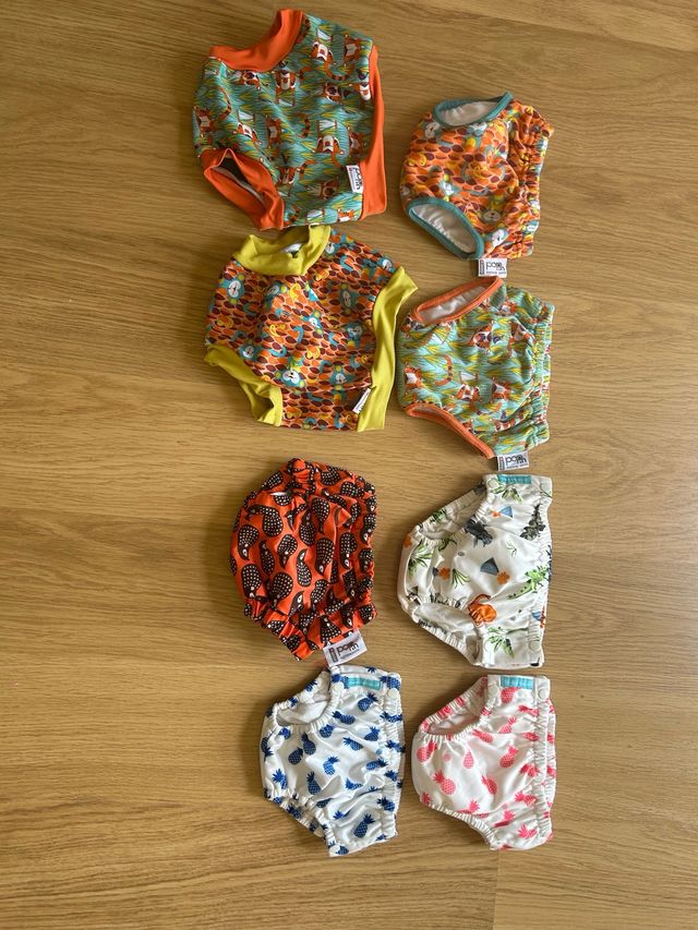 Pañales tela Charlie Banana, Bambino mío y Pop in.