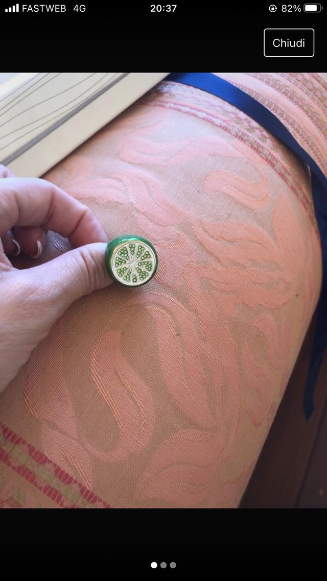 Anello bigiotteria lime