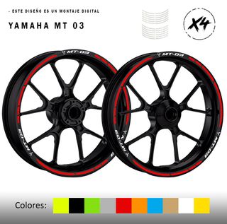 Pegatinas llantas Yamaha MT03