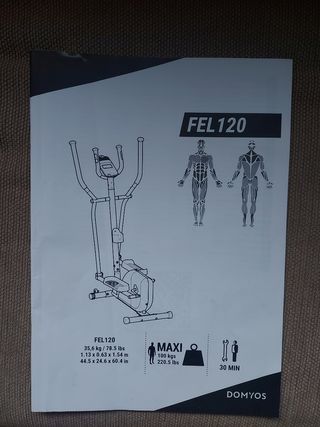 BICICLETA ELÍPTICA ELÉCTRICA DOMYOS FEL120