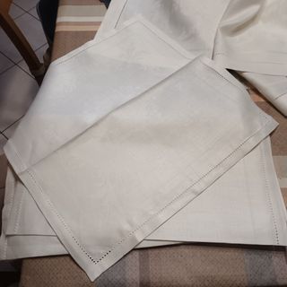 Tovaglia rettangola di cotone in filandr