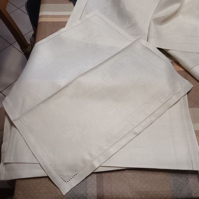 Tovaglia rettangola di cotone in filandr