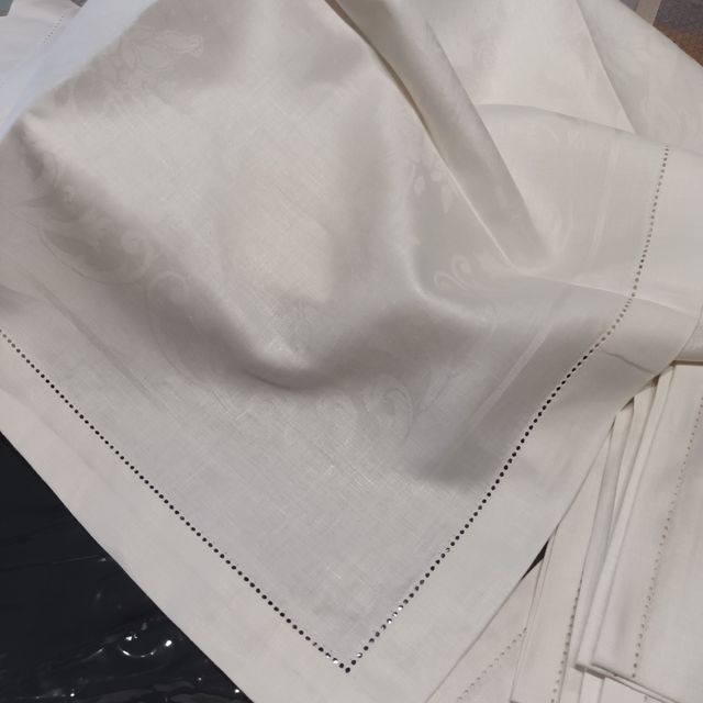 Tovaglia rettangola di cotone in filandr