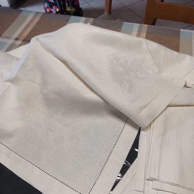 Tovaglia rettangola di cotone in filandr