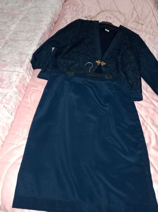 Traje azul marino 