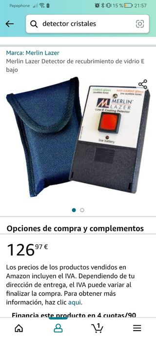 Detector de tratamiento de cristales 