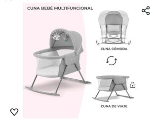 Mini cuna rosa