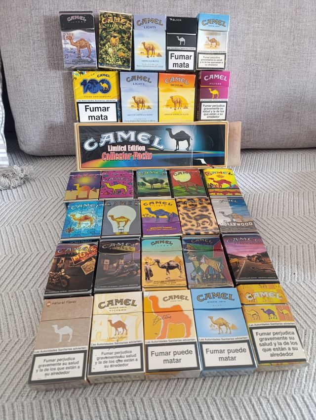 Cajas cigarrillos vacías