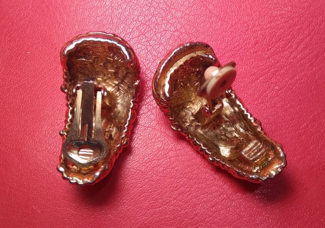 Rari Orecchini jewelry vintage a clip smaltati
