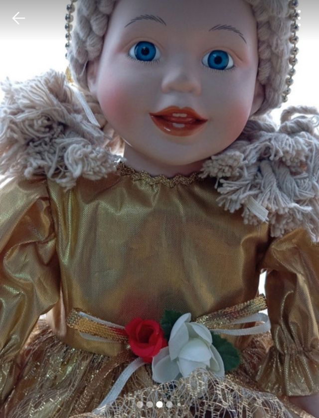 Bambola ceramica vintage