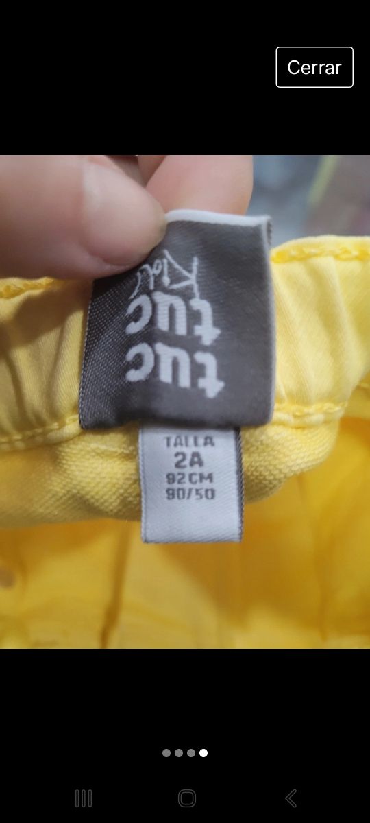 Pantalón tuc tuc de niña