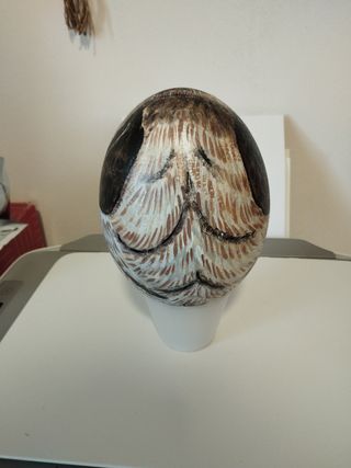 Uovo di Struzzo dipinto a mano