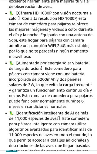 Comedero de pájaro con cámara 