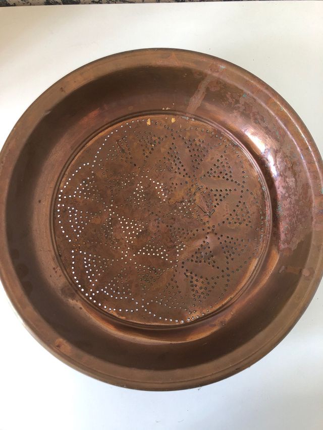 Piatto decorativo in rame