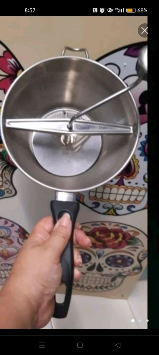 Pasapuré de acero inoxidable