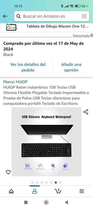 Teclado y ratón inalámbrico 