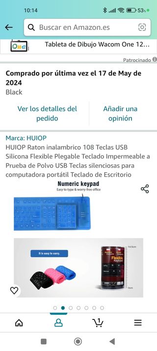 Teclado y ratón inalámbrico 