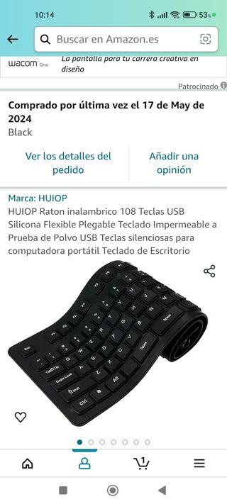 Teclado y ratón inalámbrico 