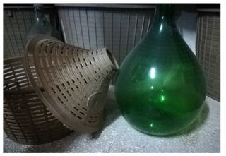 Damigiane 5L 10L 54L vetro bianco verde