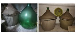 Damigiane 5L 10L 54L vetro bianco verde