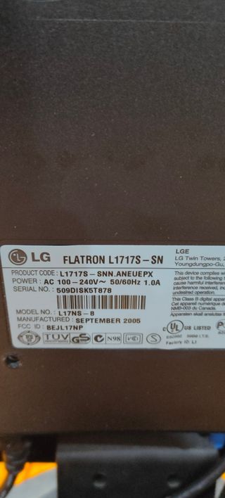 Monitor LG Flatron 17''