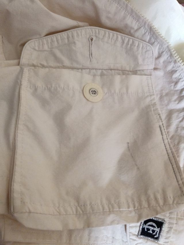 Trench corto bianco donna bella