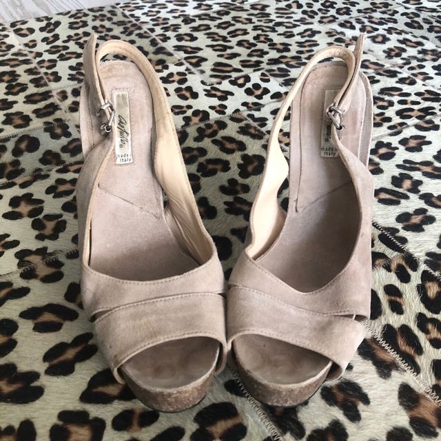 Sandali plateau in camoscio🌟