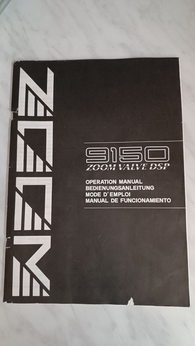 Previo guitarra FX valvular ZOOM DSP9150