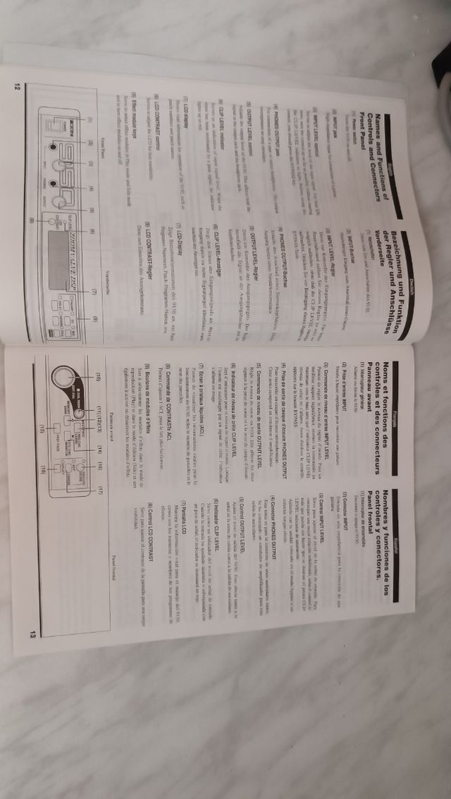 Previo guitarra FX valvular ZOOM DSP9150