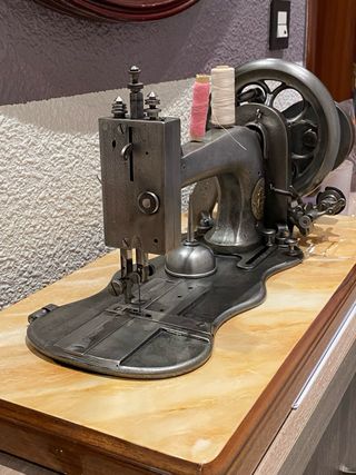 Maquina antigua wertheim.