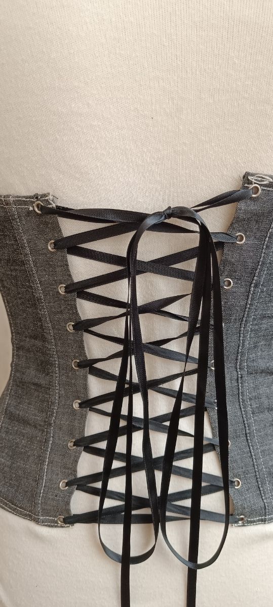 Corsé vaquero gris, talla 36