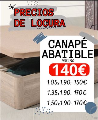 CANAPE DE MADERA ABATIBLE - SUPER OFERTA