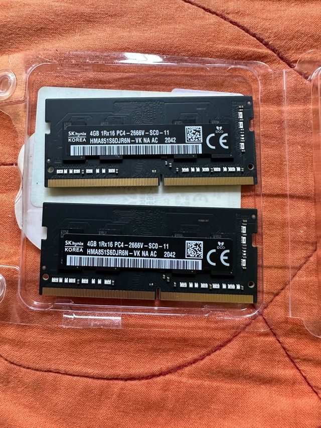Memoria ram 2 mdulos de 4gb cada uno