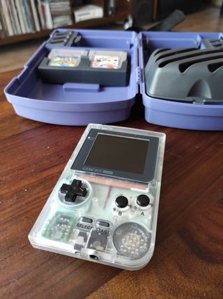 Game boy pocket ips con accesorios