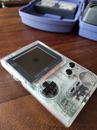 Game boy pocket ips con accesorios