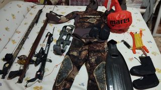 Equipo de pesca submarina 