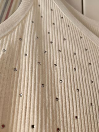 Camiseta Strass mango tirantas