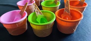 Coppette da gelato a forma di cono