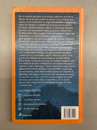 Libro HARRY POTTER Y EL PRISIONERO DE AZKABAN