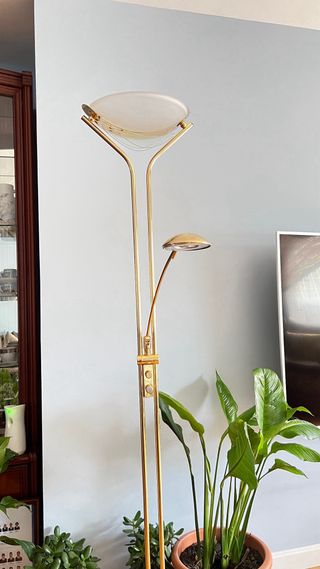 Lámpara Rom de  pie  Latón, 2 luces