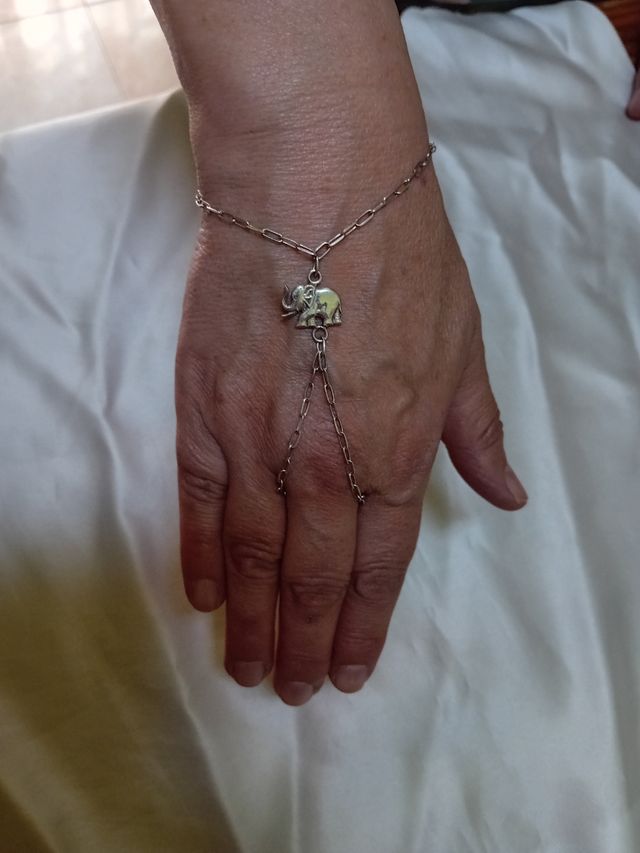 Pulsera de dedo de plata