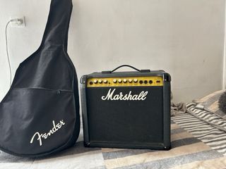 Guitarra fender folk +amplificador marsall ingles 