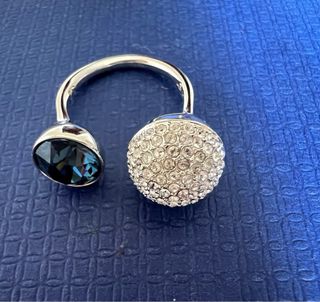 Swarovski pulsera y anillo de plata 