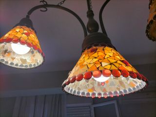 Lámpara de techo de cristal